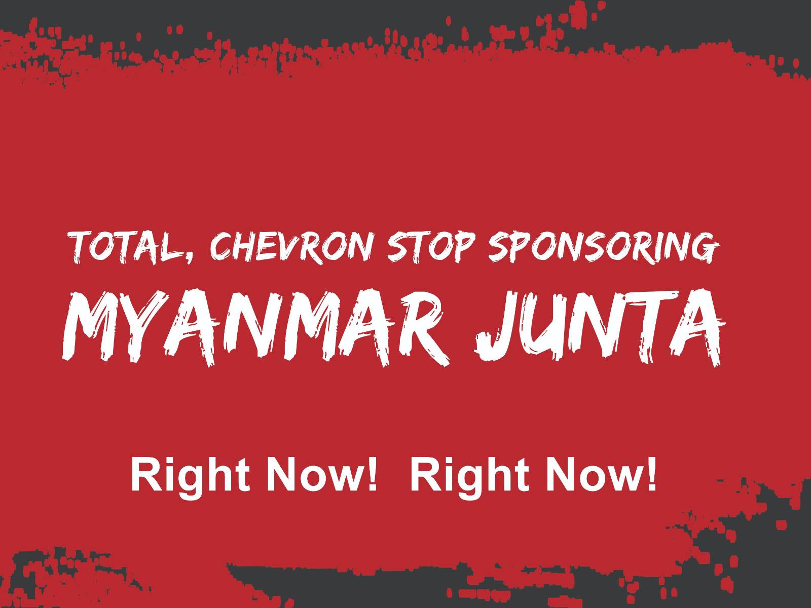 Chevron Stop funding MOGE and the Myanmar military